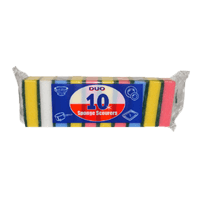 Duo Range 10pk Sponge Scourers