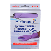 Microban 2pk Medium Household Rubber Gloves