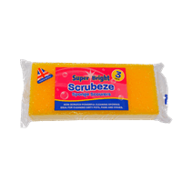 Superbright 3pk Scrubeze Sponge Scourers