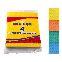 Superbright 4pk Large Sponge Cloths