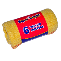 Superbright 6pk Large Yellow Dusters